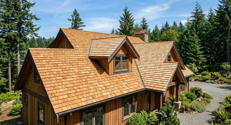 Cedar Roof Installation in Woodland Park, CO