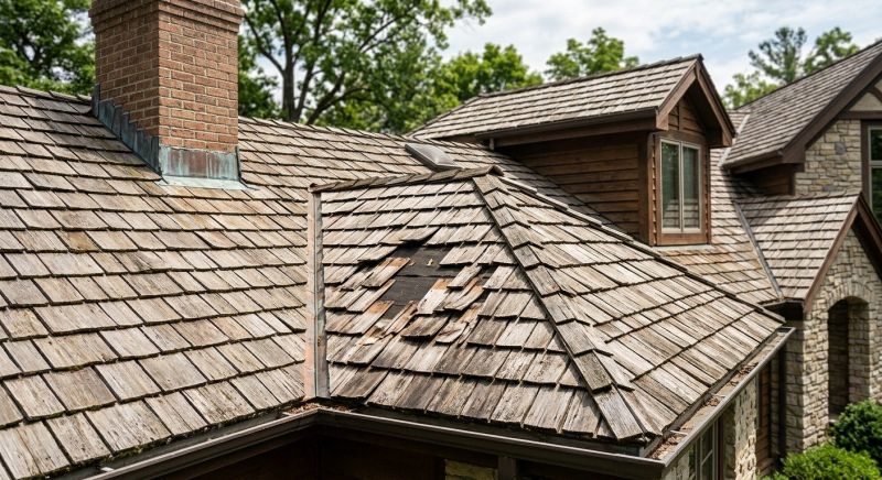 Cedar Shake Roof Repair in Larkspur, CO