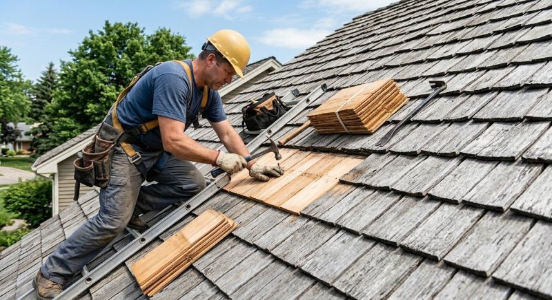 Cedar Shake Roof Repair in Woodland Park, CO