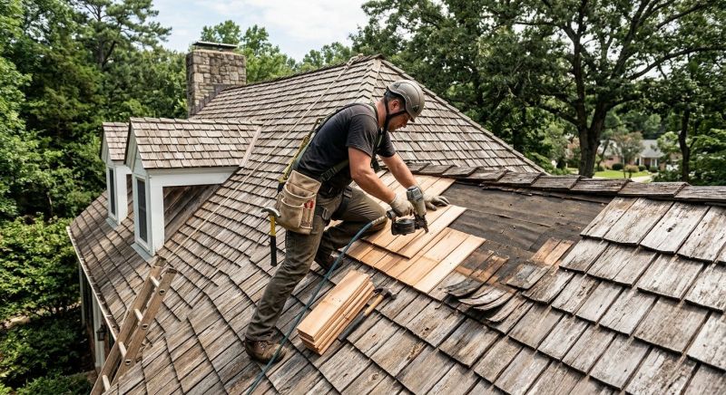 Cedar Shingles Repair in El Paso County, CO