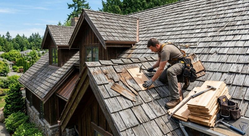 Cedar Shingles Repair in Larkspur, CO