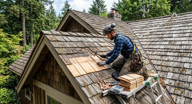 Cedar Shingles Repair in Peyton, CO