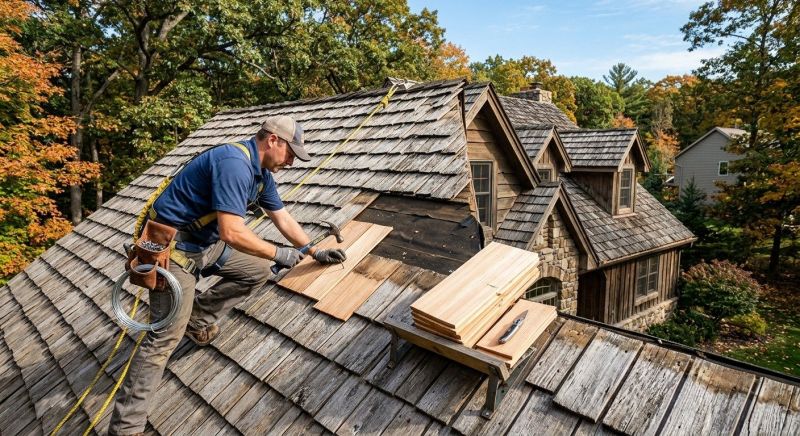 Cedar Shingles Repair in Woodland Park, CO