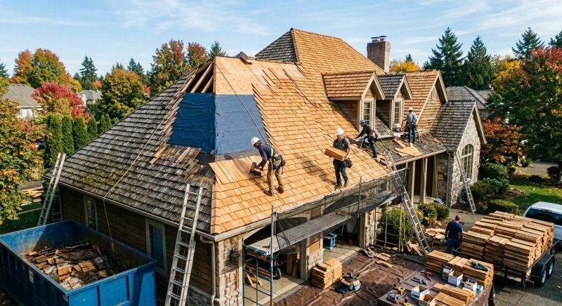 Cedar Shingles Replacement in Larkspur, CO