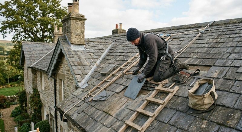 Slate Shingles Repair in El Paso County, CO