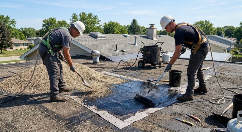 Tar And Gravel Roof Repair in Elbert, CO