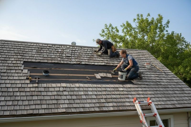 Wood Shake Roof Repair in Larkspur, CO