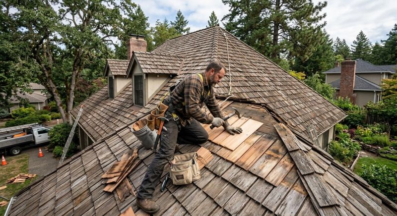 Wood Shake Roof Repair in Teller County, CO
